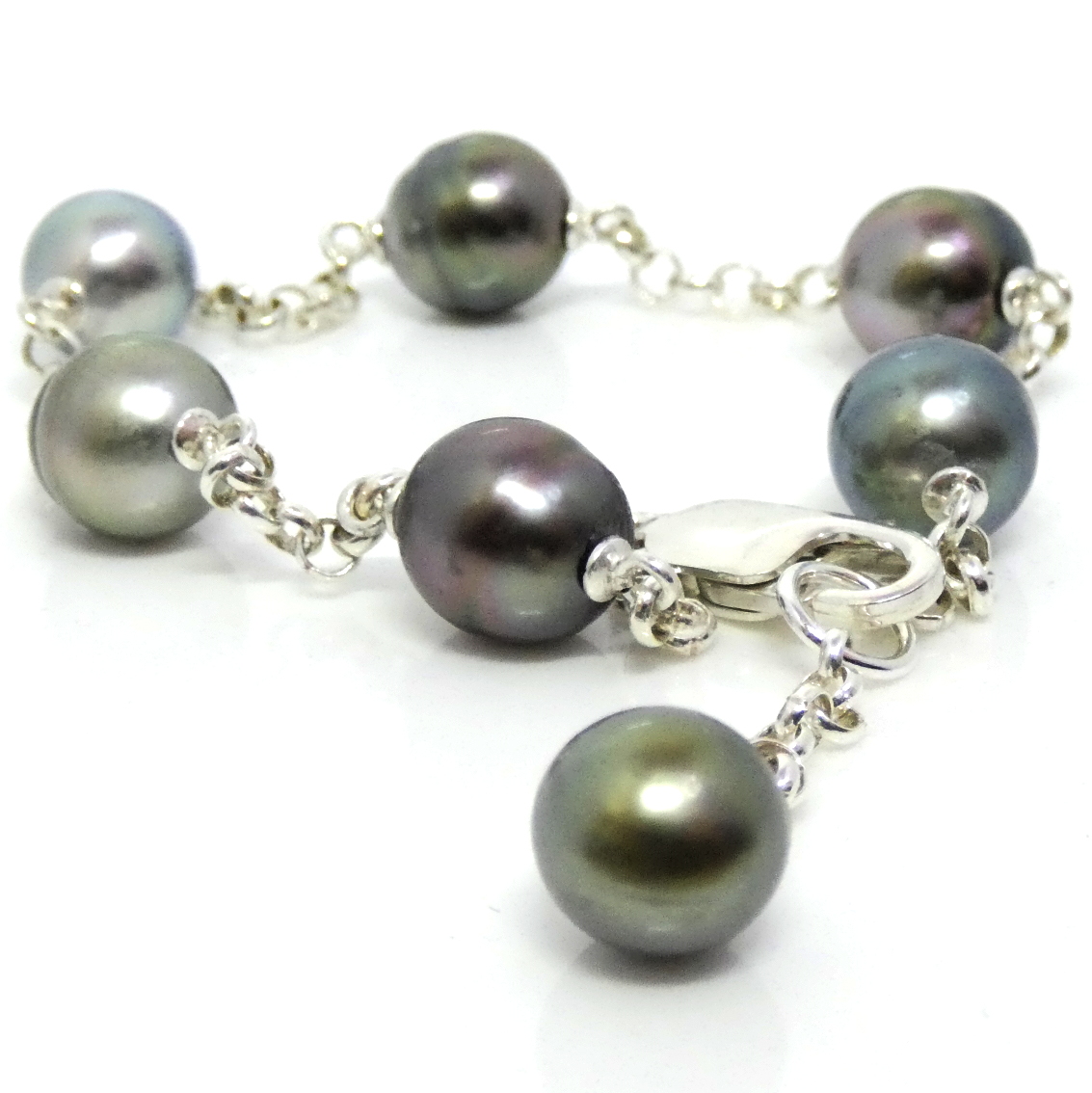 Tahitian Pearl Station Bracelet